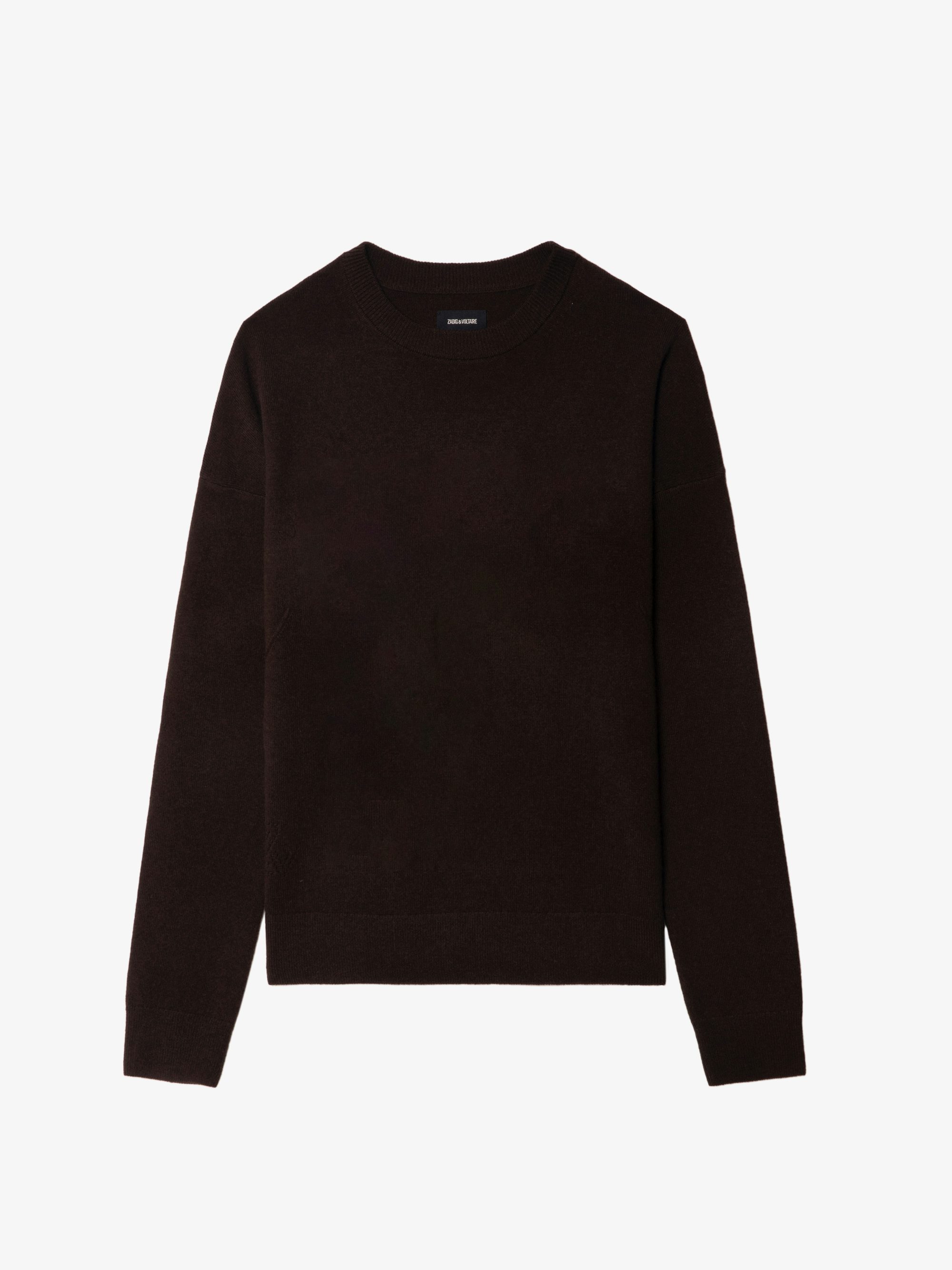 Cici Jumper - Round neck jumper with heart patches at elbows.